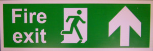 Emergency Exit Sign